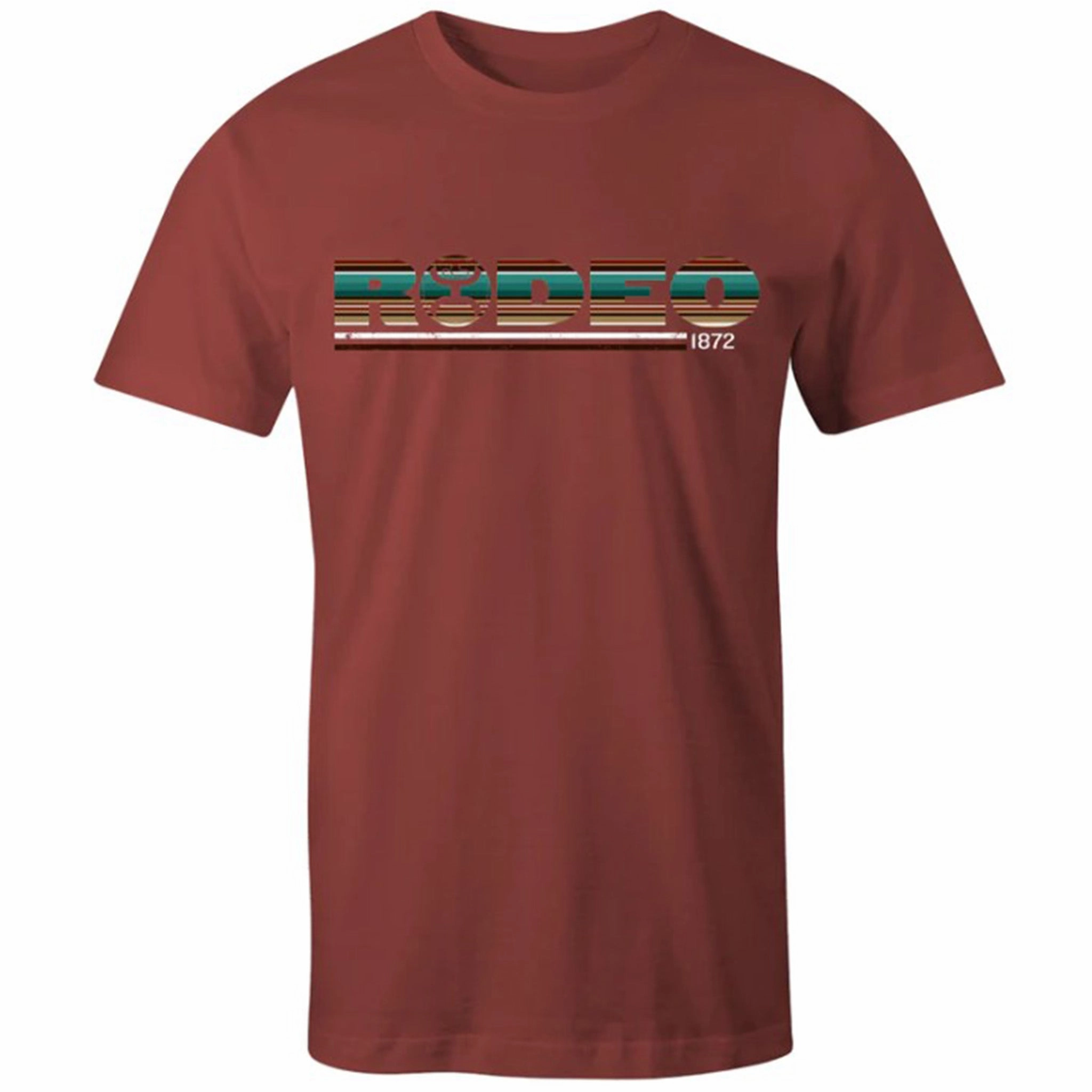 Hooey Men's Crimson Serape Rodeo Tee Smooth Texture Easy Styling