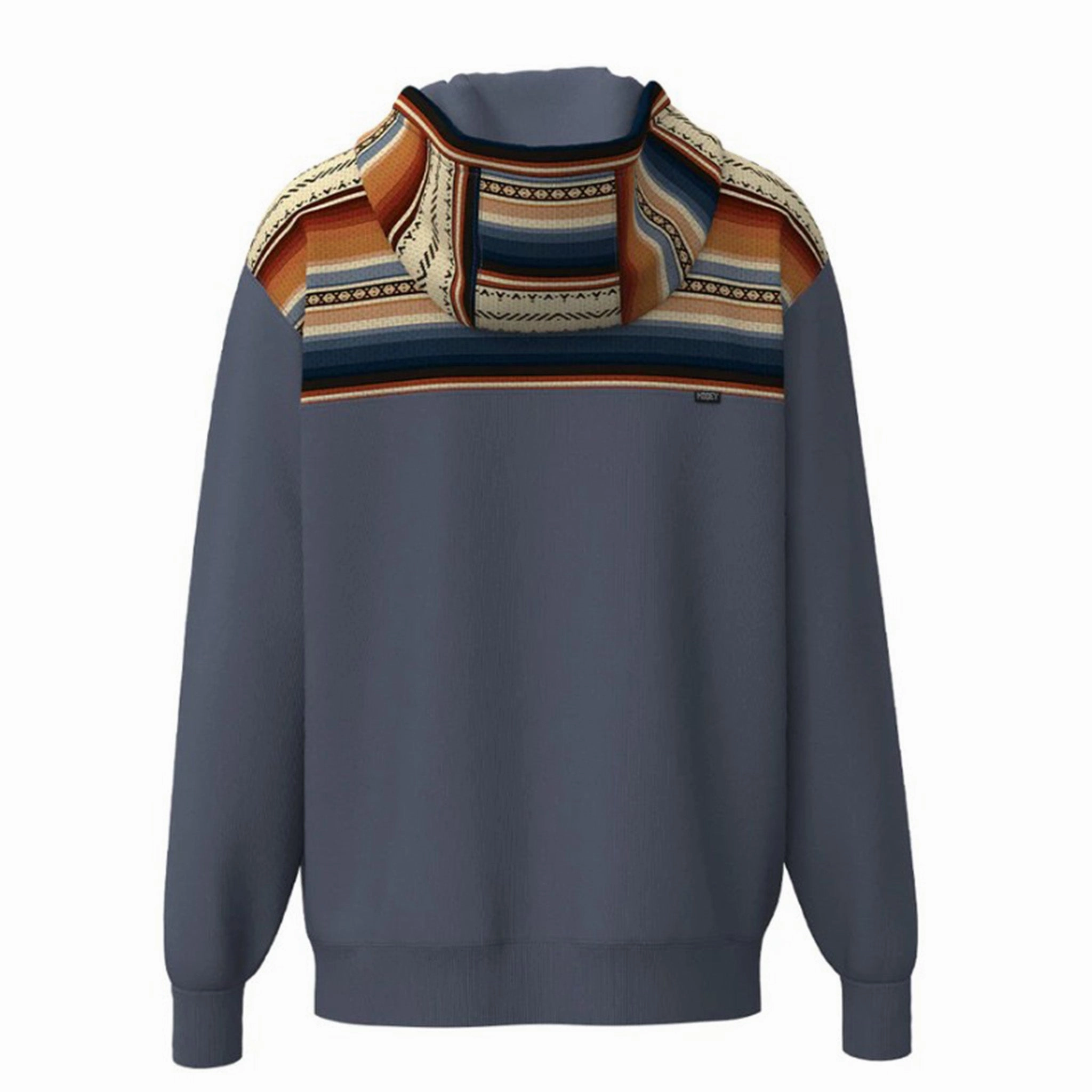Hooey Men's Grey & Serape Jimmy Hoody Compact Design FlexibleHoodDesign
