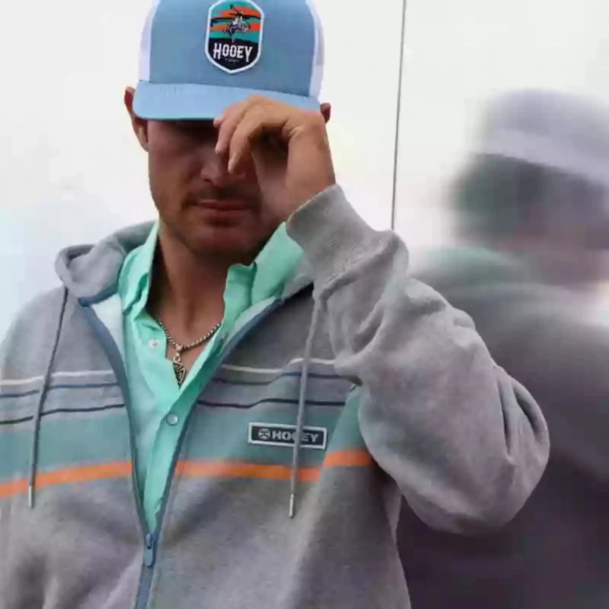 Hooey Men's Horizon Full Zip Hoodie High-End Look quick dry