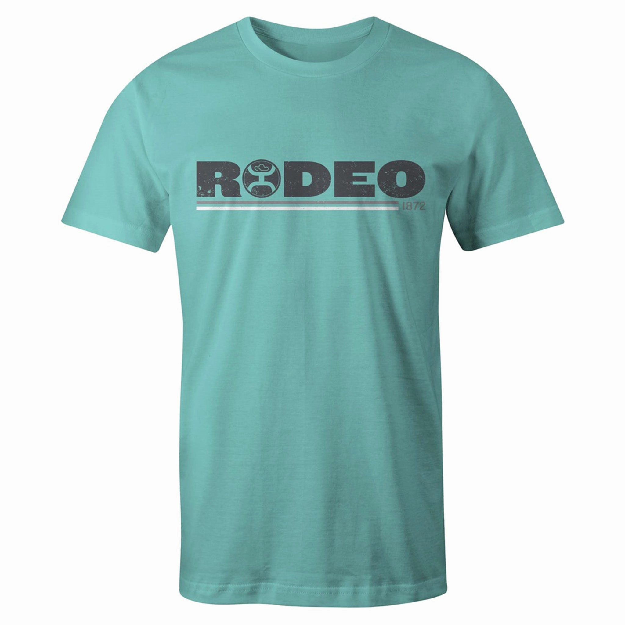 Hooey Men's Turquoise Rodeo Tee Date night Vibrant Colors