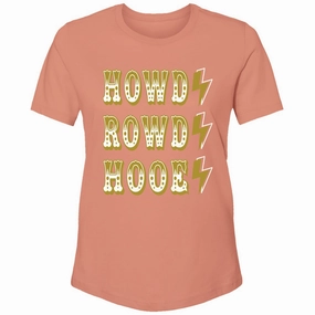 Raglan Sleeve Hooey "Howdy Rowdy Hooey" Terracotta T-Shirt