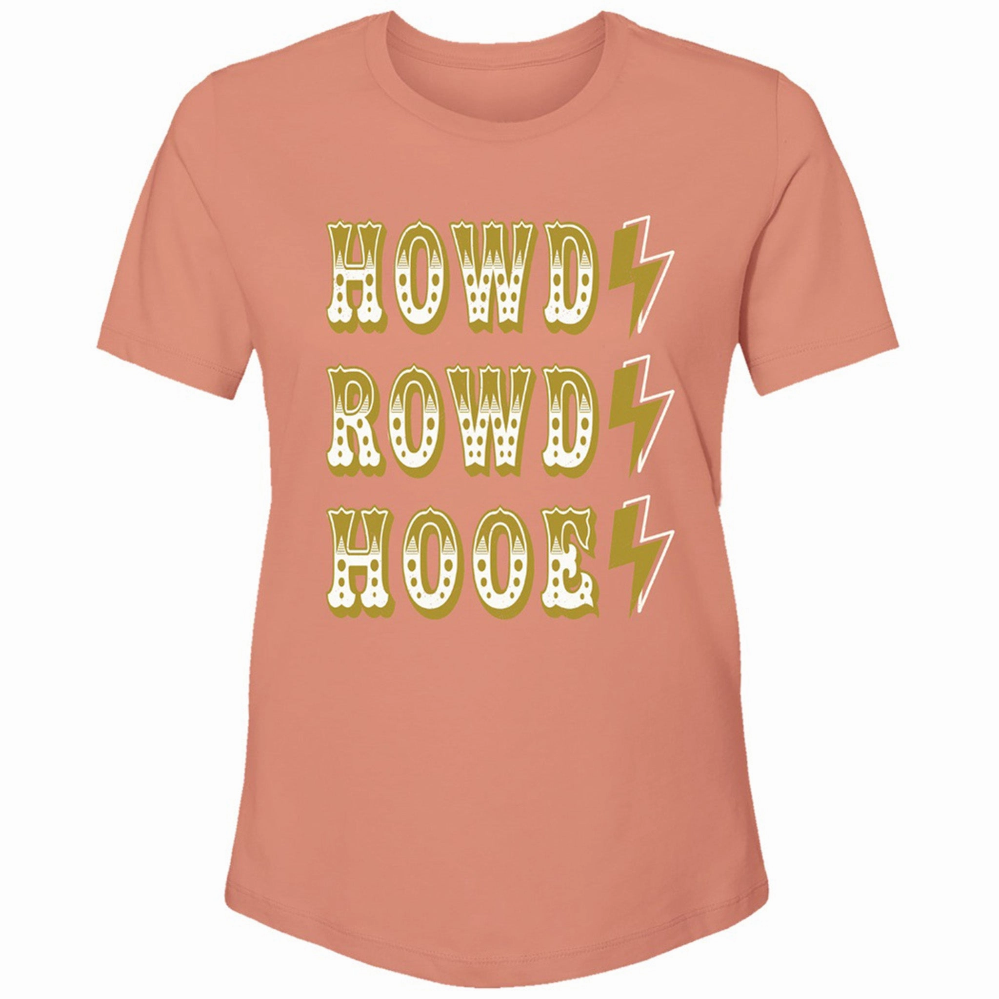 LaserCut Edges Hooey "Howdy Rowdy Hooey" Terracotta T-Shirt