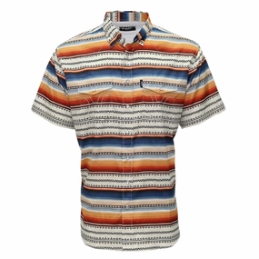 Hooey "Sol" Serape Short Sleeve Shirt Reinforced Buttonholes