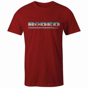 Hooey Red Rodeo Graphic Tee Road Trip Ready Sporty Design