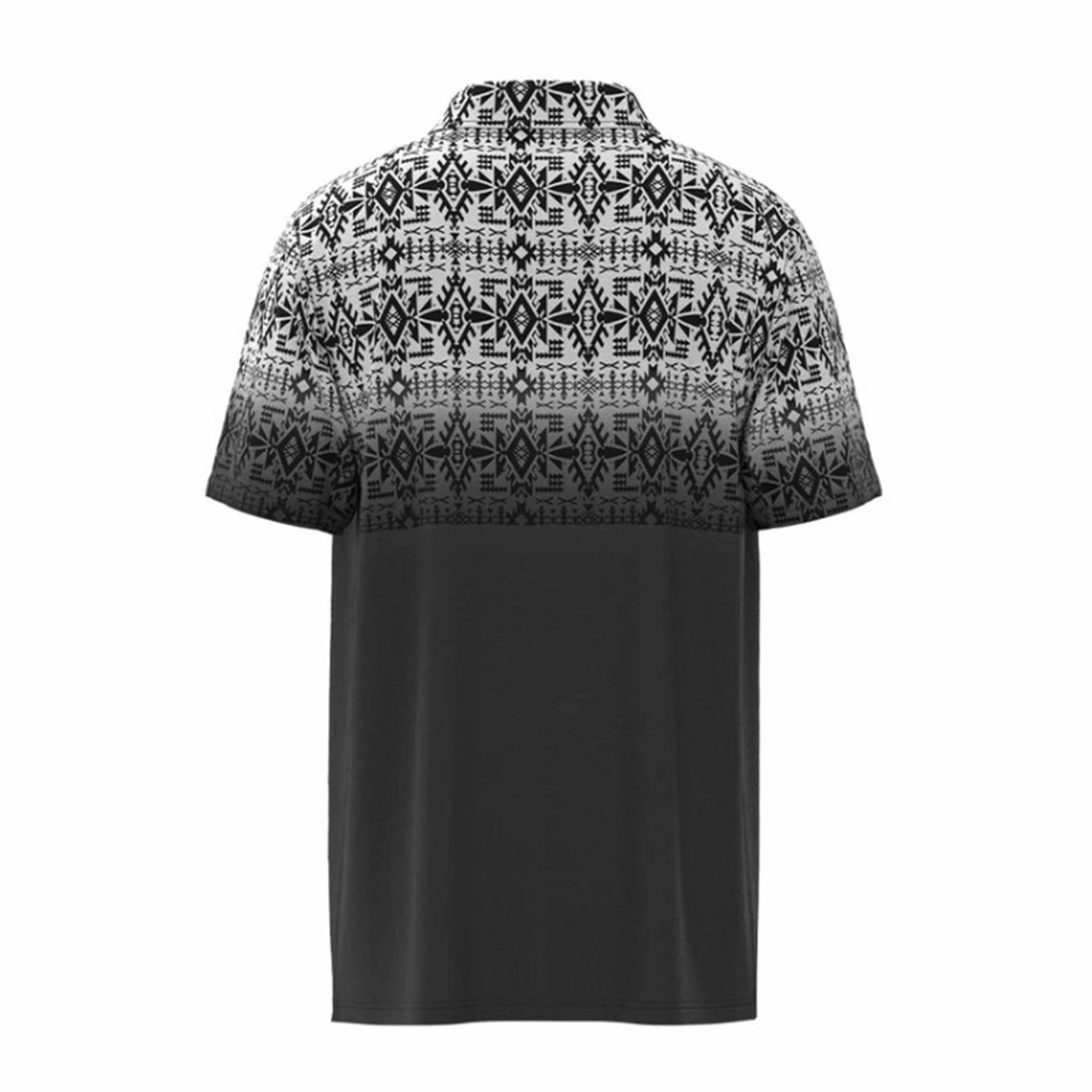 Interview Ready Hooey Weekender Black and White Aztec Polo
