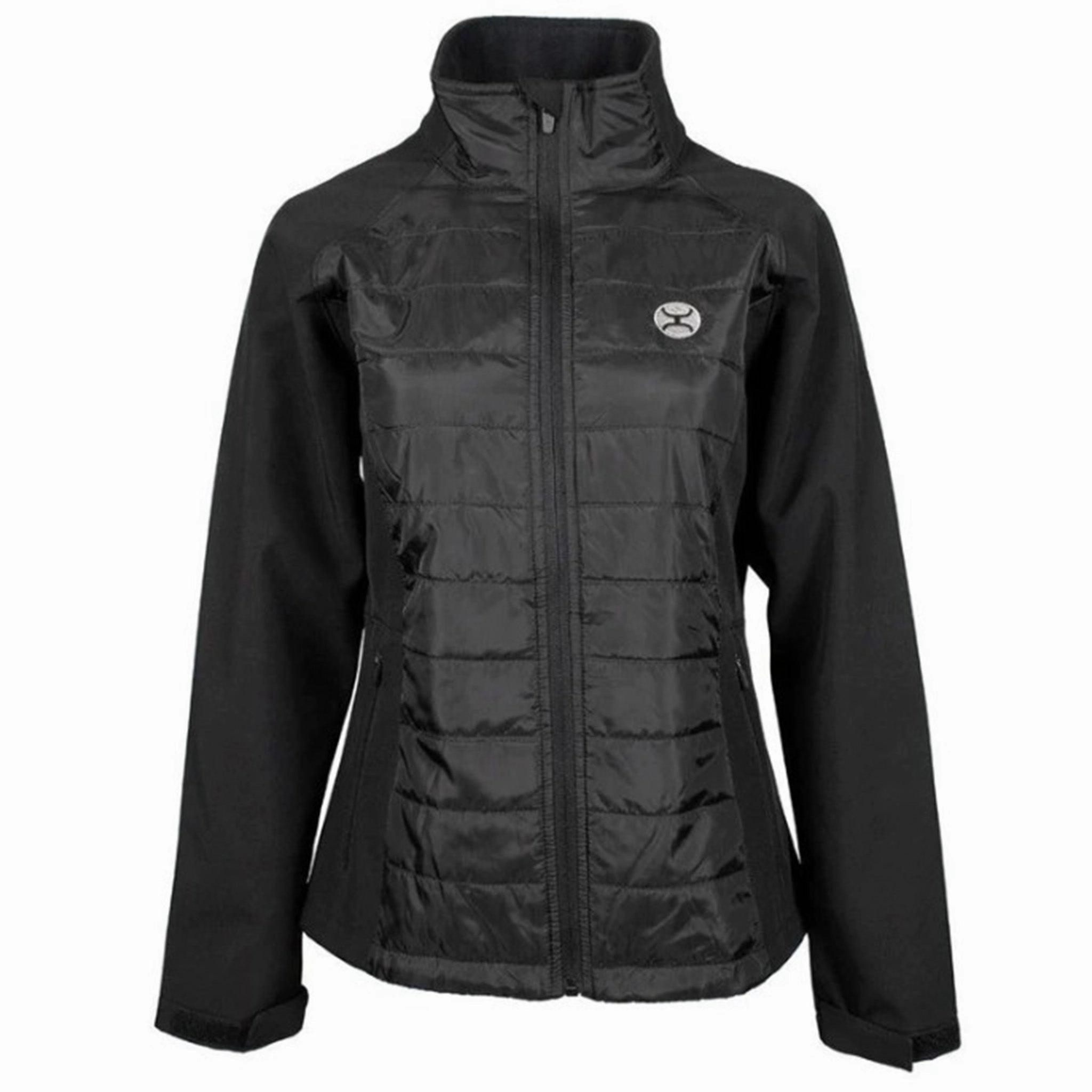 Rainy Day Option WaterResistantFabric Hooey Women's Black Softshell Jacket