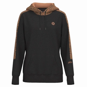 Windproof Material Hooey Women's Canyon Asphalt Cheeta Hoodie