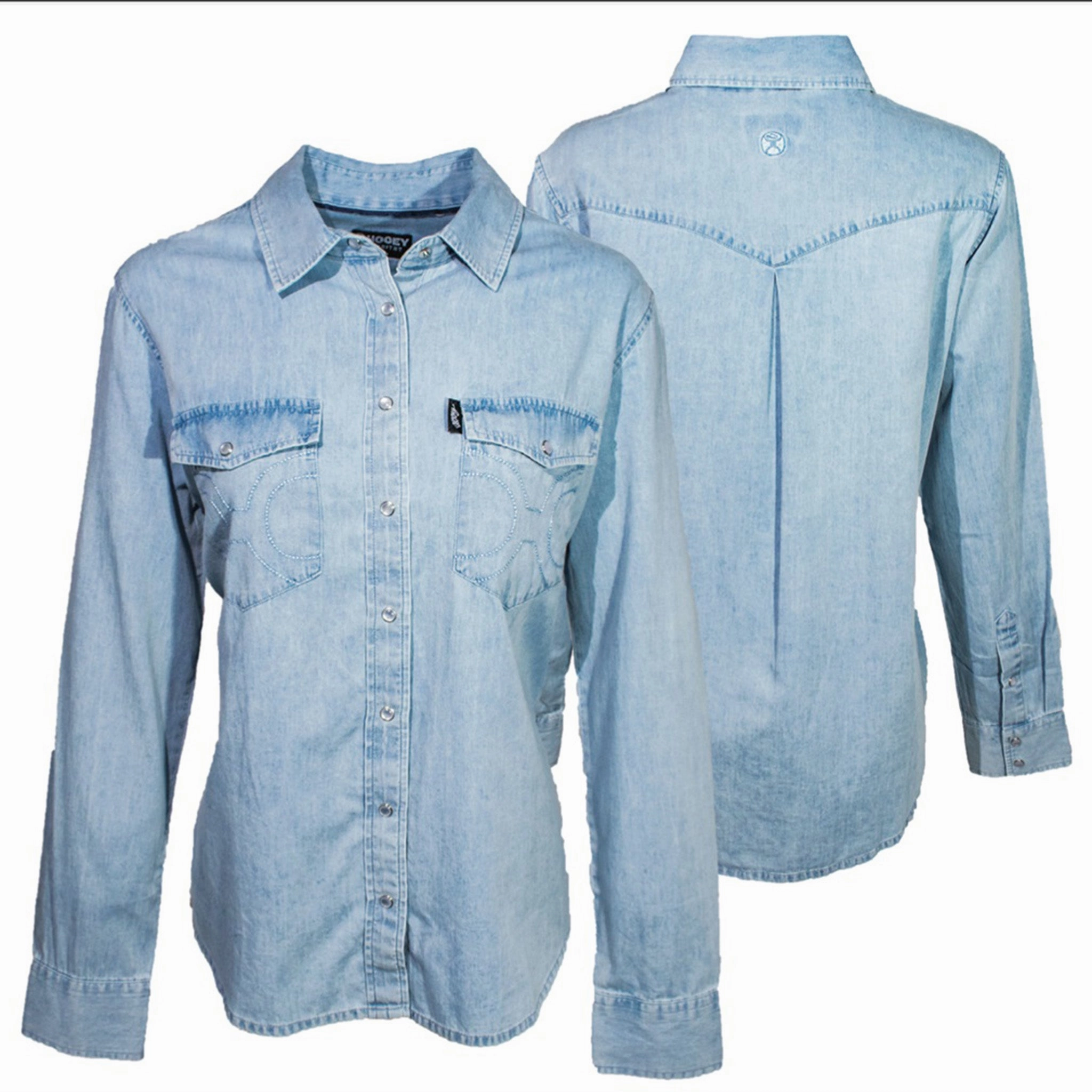 Hooey Women's Chambray Denim Shirt Softened Edges