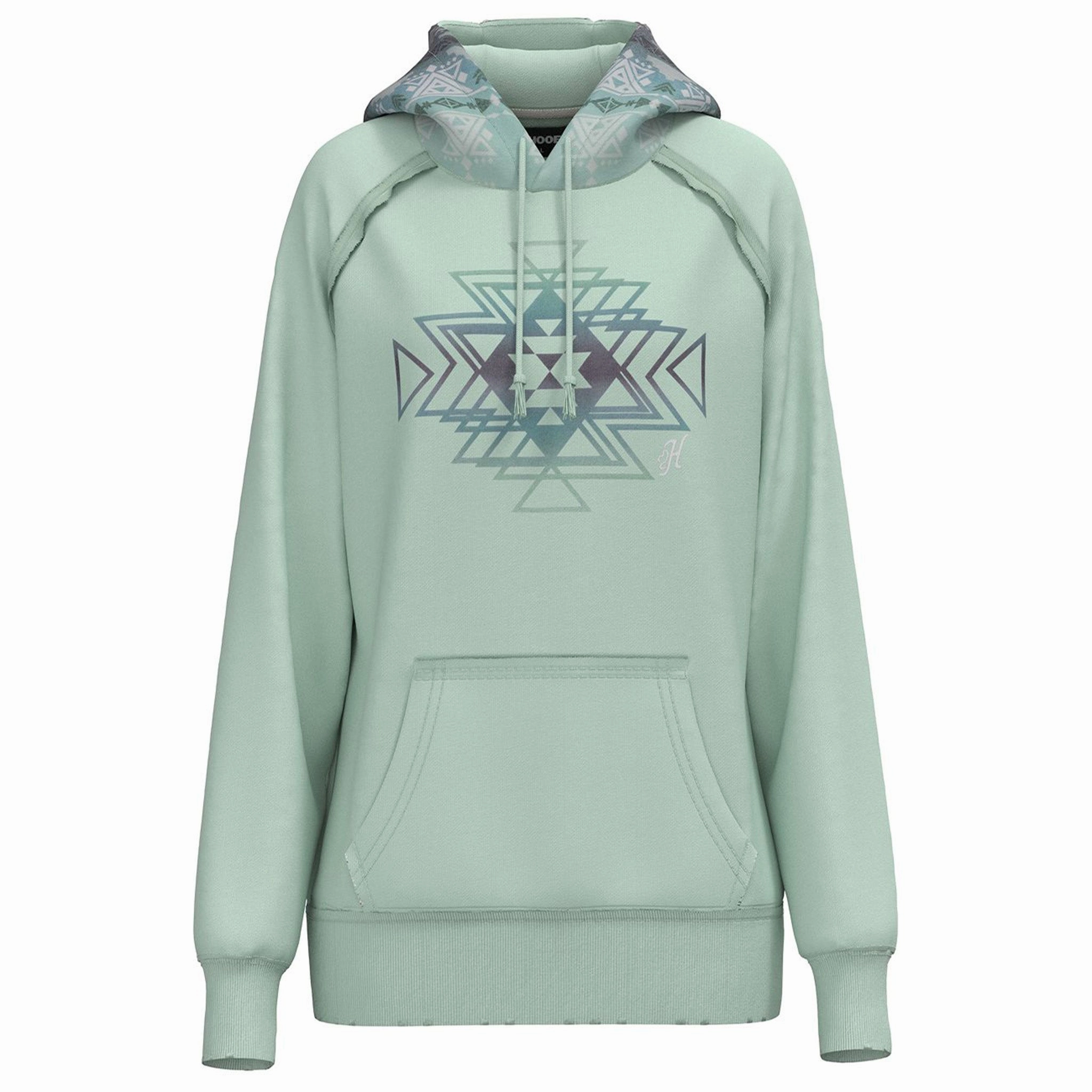 Eco Certified Textiles Wind Resistant Fabric Hooey Women's Chaparral Teal Hoodie