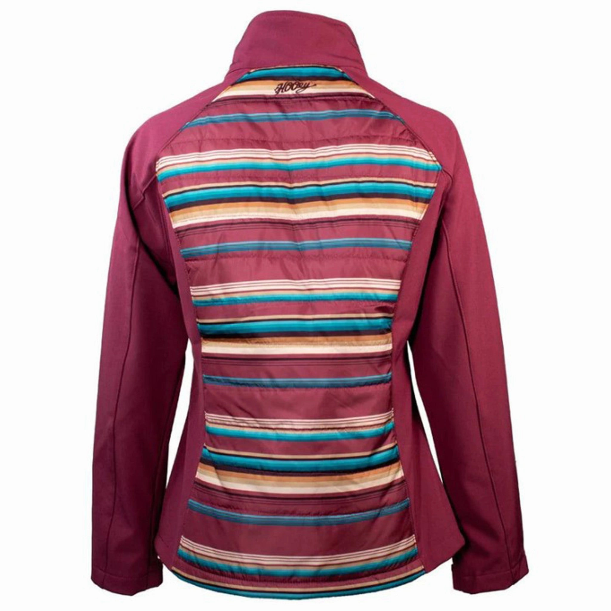 Hooey Women's Pink/Turquoise Striped Jacket Simple Modern Piece