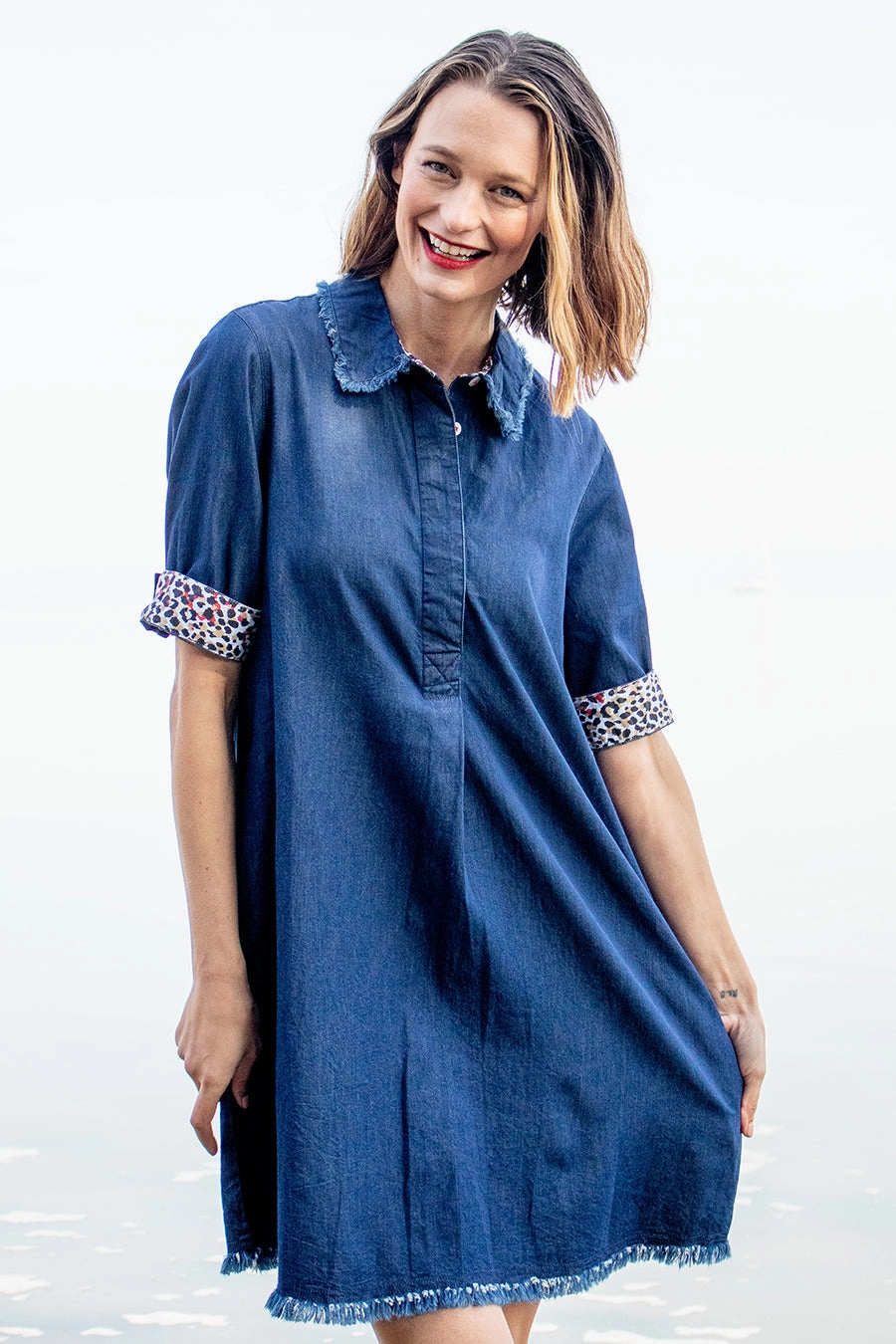 Sophisticated and Relaxed Hyannis Denim Dress