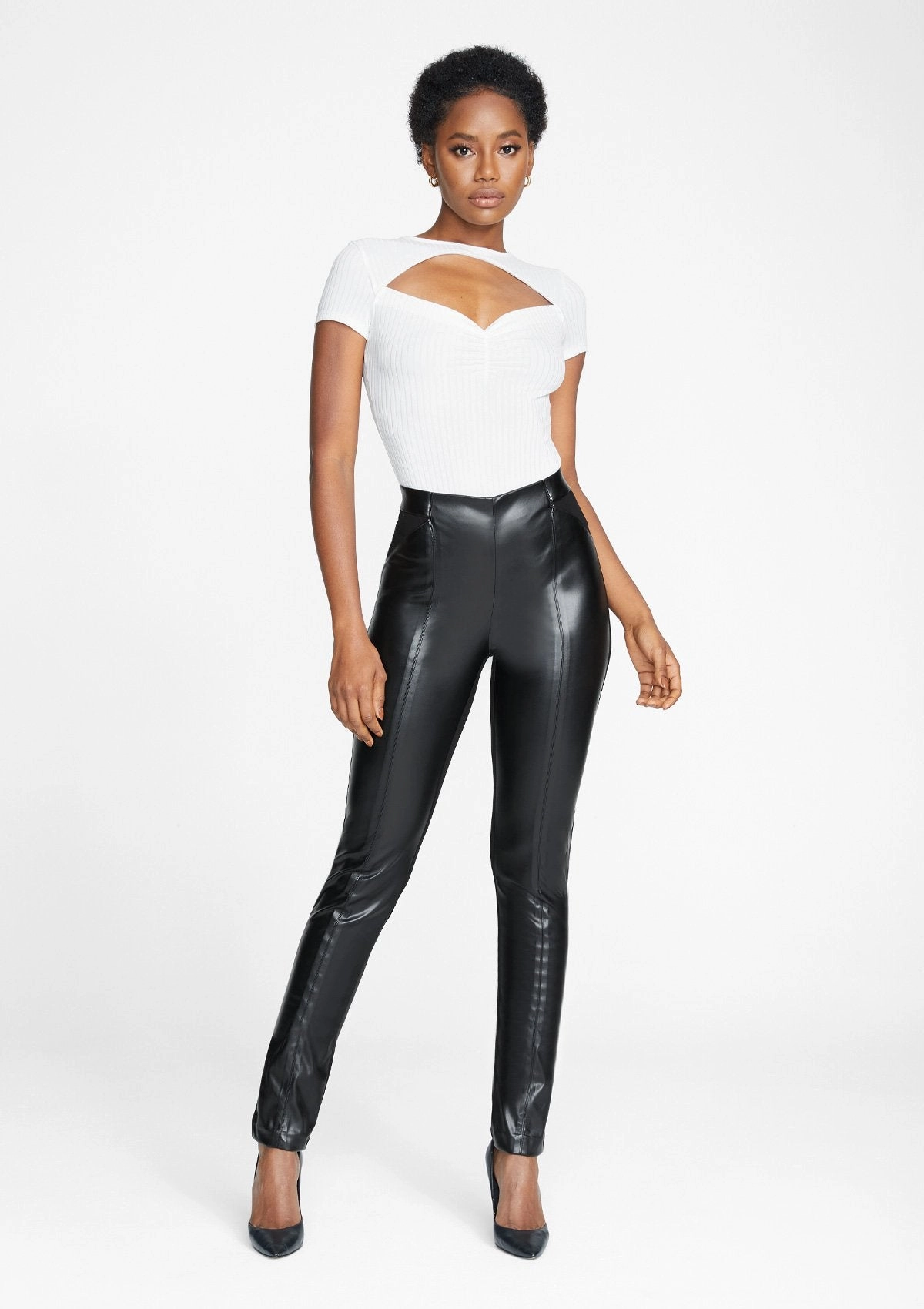 Petite Size Daily Routine Tall Sandra Faux Leather Legging