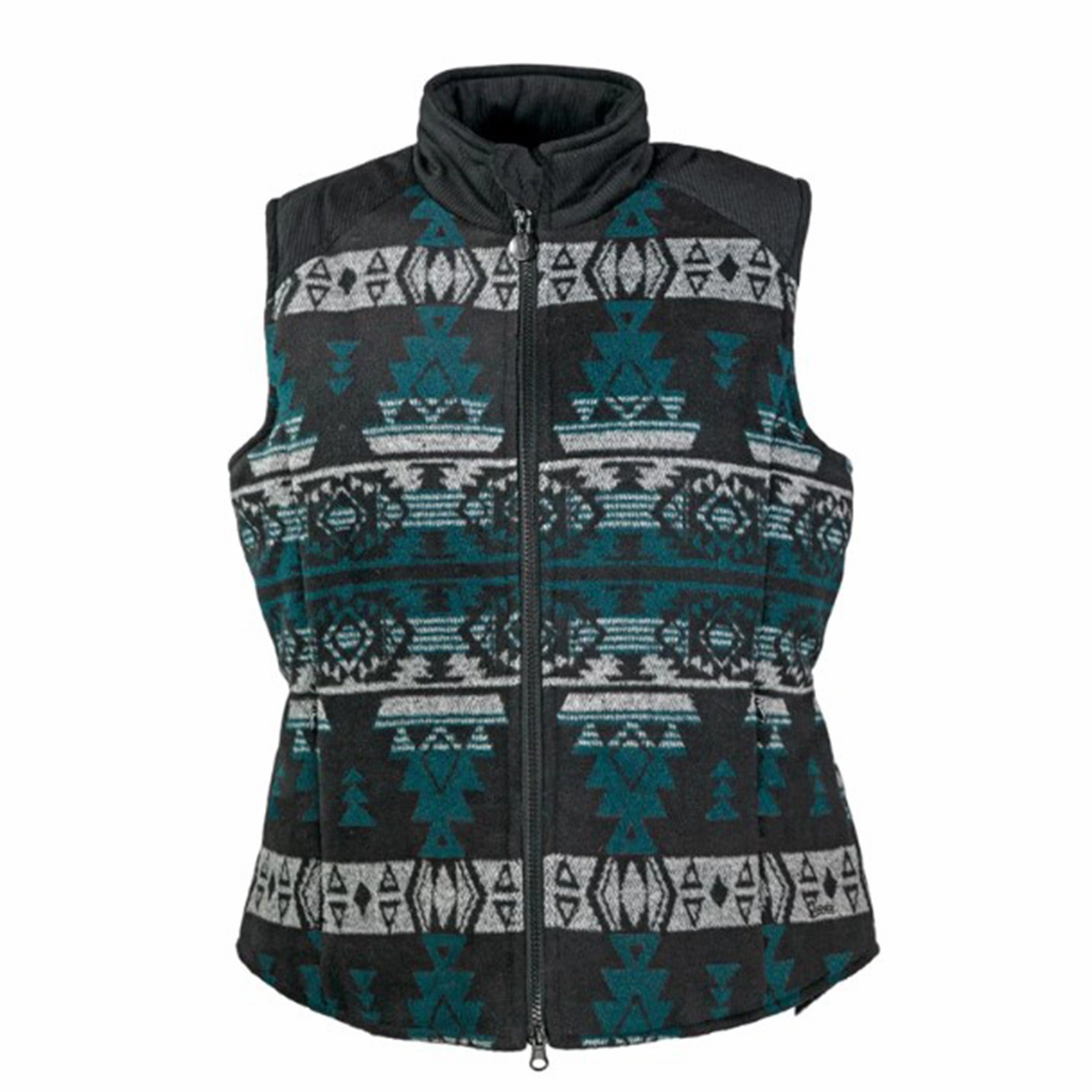 Nylon Cover Outback Trading Women's Black Aztec Maybelle Vest