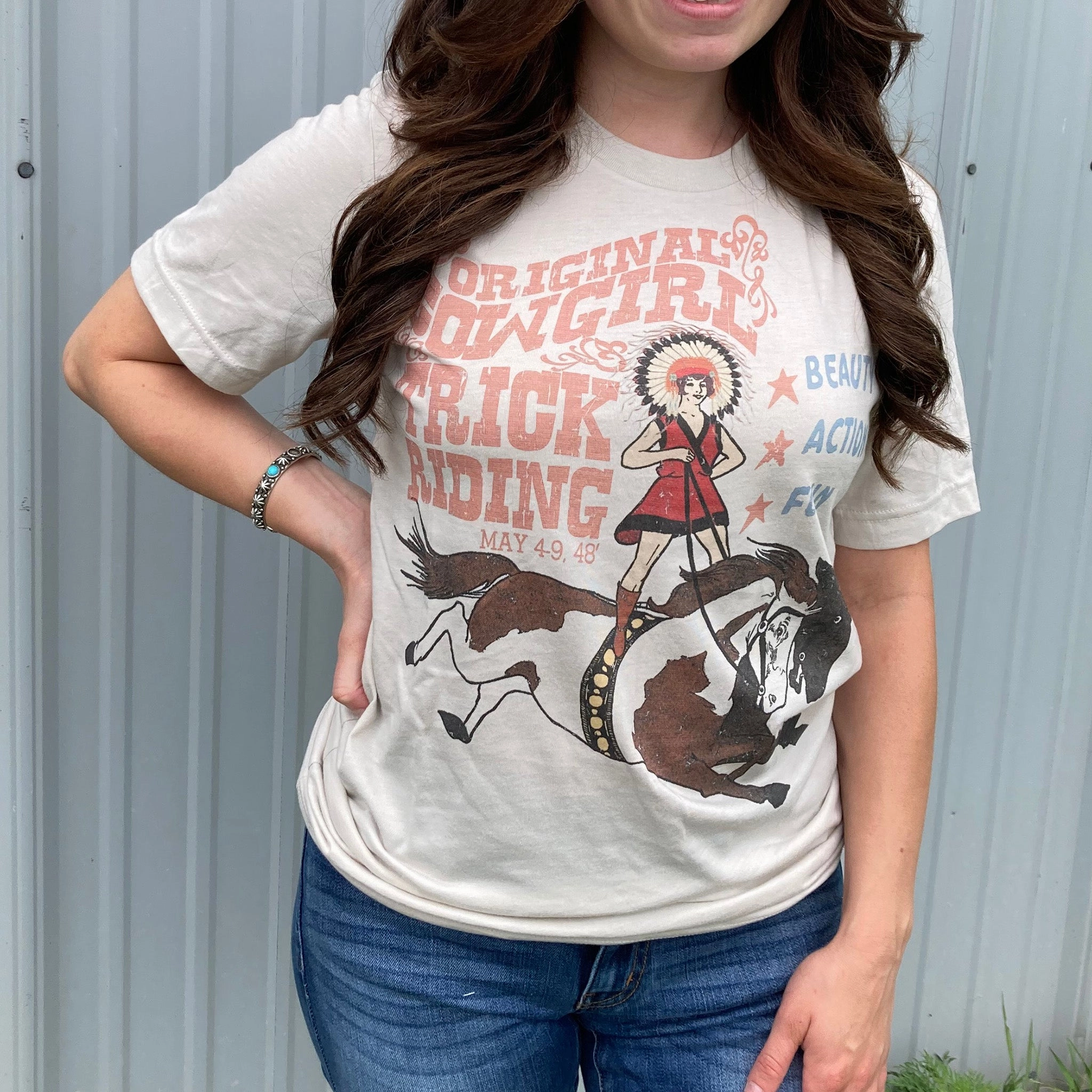 Vintage Cowgirl Trick Rider Tee All-Purpose