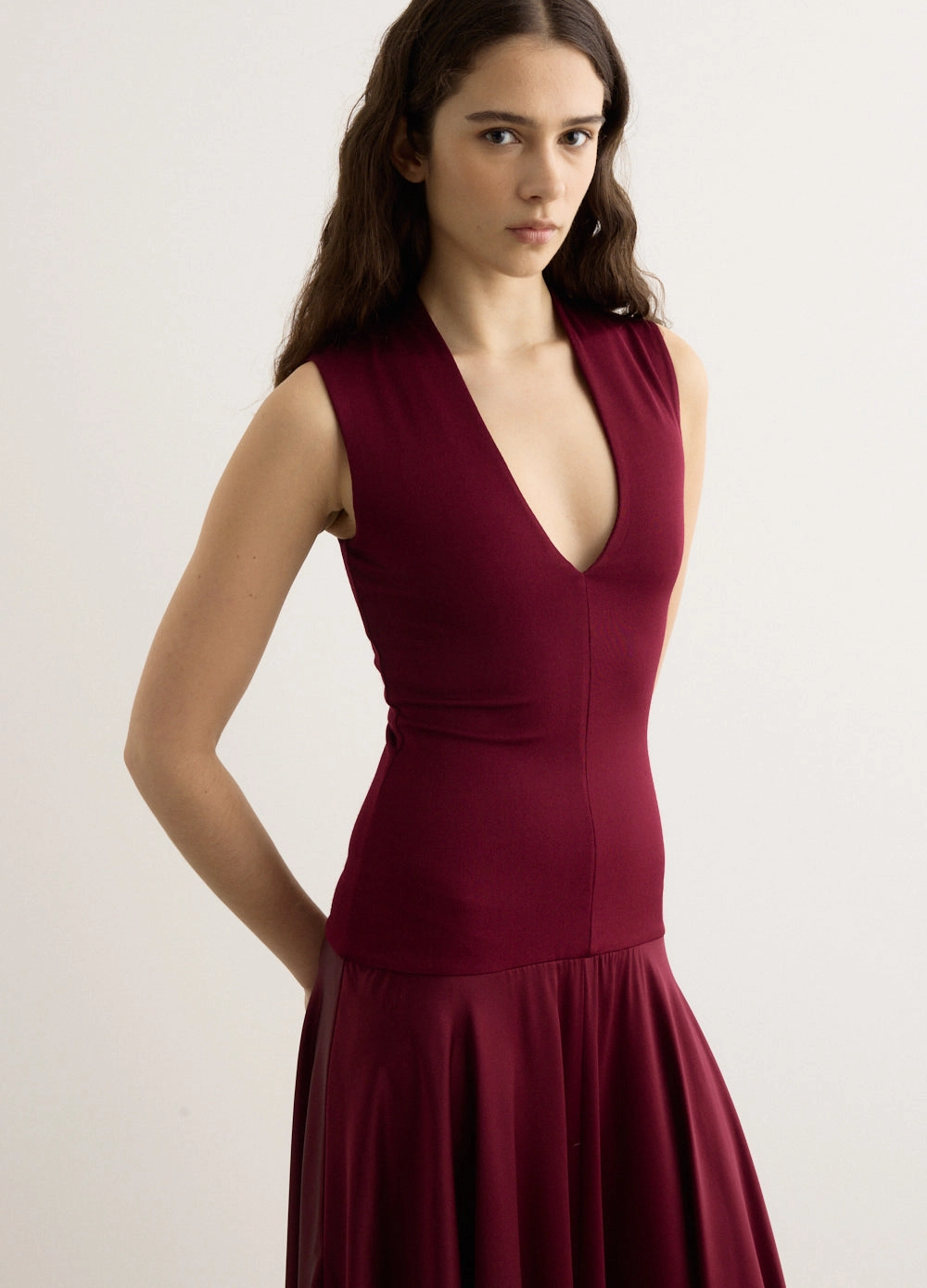 Illi V Maxi Dress Live Soft Shape Hug