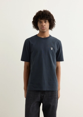 Grey Fox Head Patch Comfort T-Shirt Effortless Layer Vibrant Colors