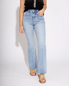 Casual Musthave Fashionable Fit Inside Slit Bootcut Jeans in Light