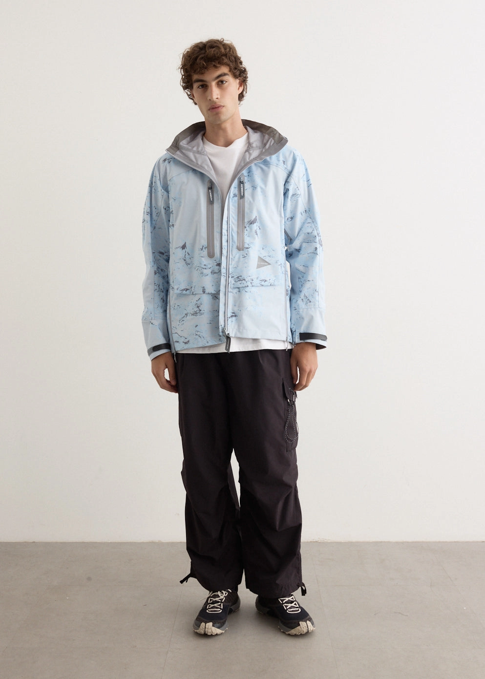 Anti Static Inner Layer simple design Printed Pertex Shield Rain Jacket