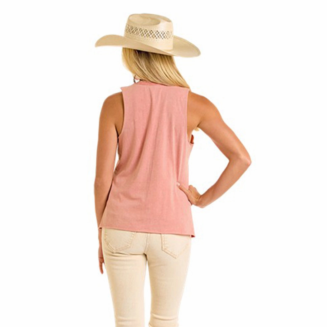 Rock & Roll Women's Rodeo Yee Haw Tank Top TaglessComfort Hydrophobic Surface Treatment
