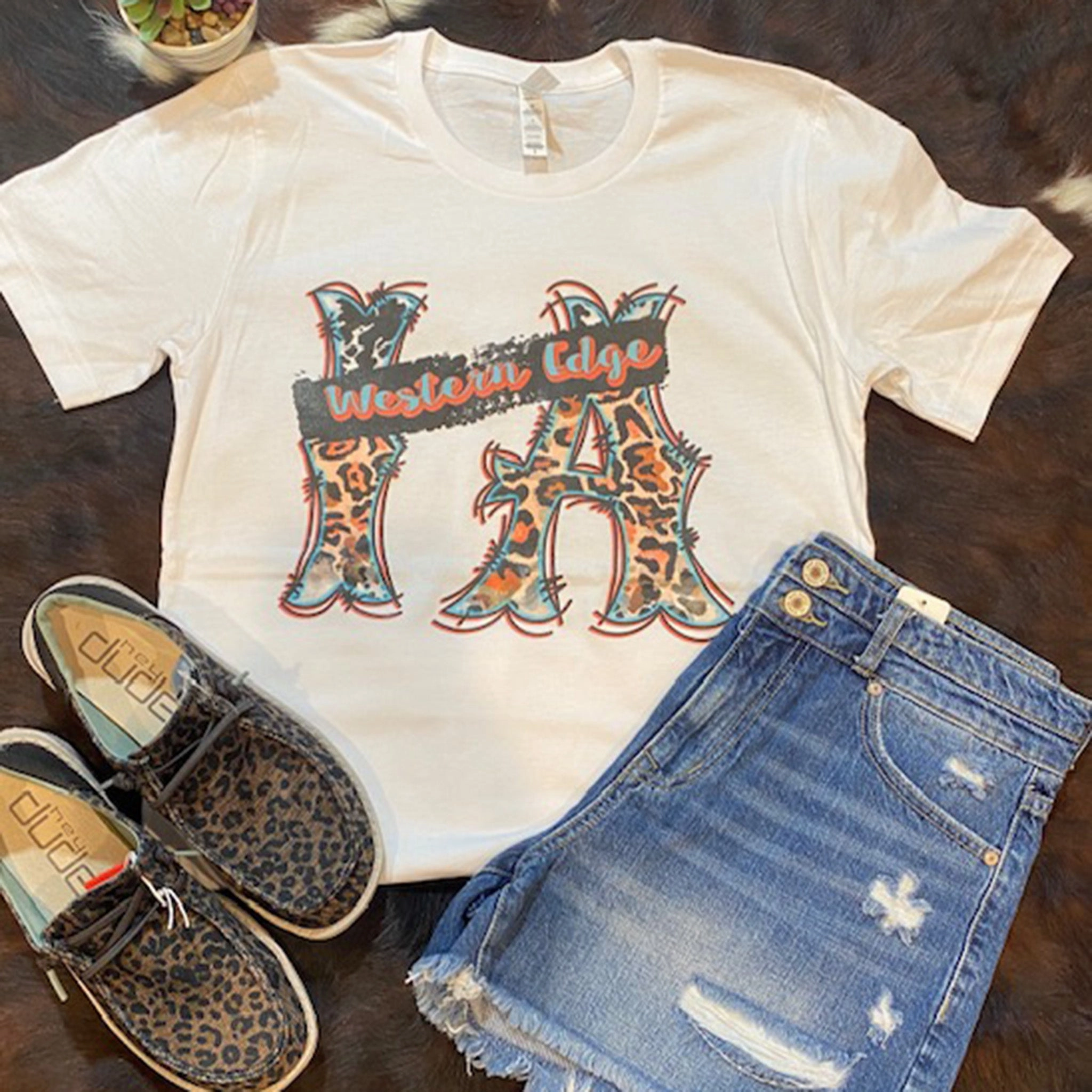 Tapered Side Panels Iowa Western Edge Tee