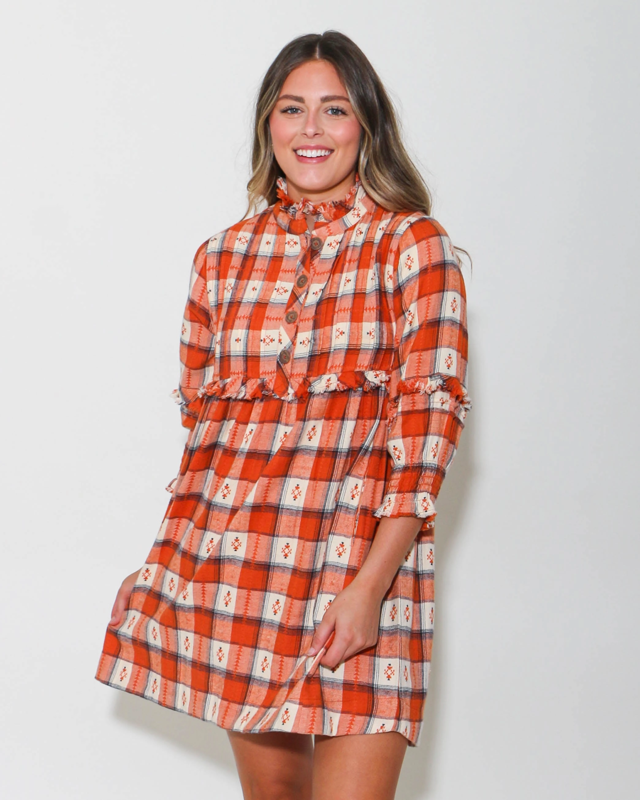Gentle Texture Ivy Jane | Go Easy Plaid Dress