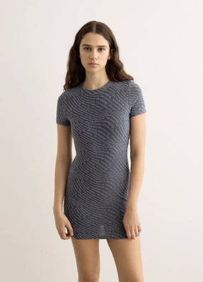 All Time Emerging-Brand Jacquard Logo Mini Dress