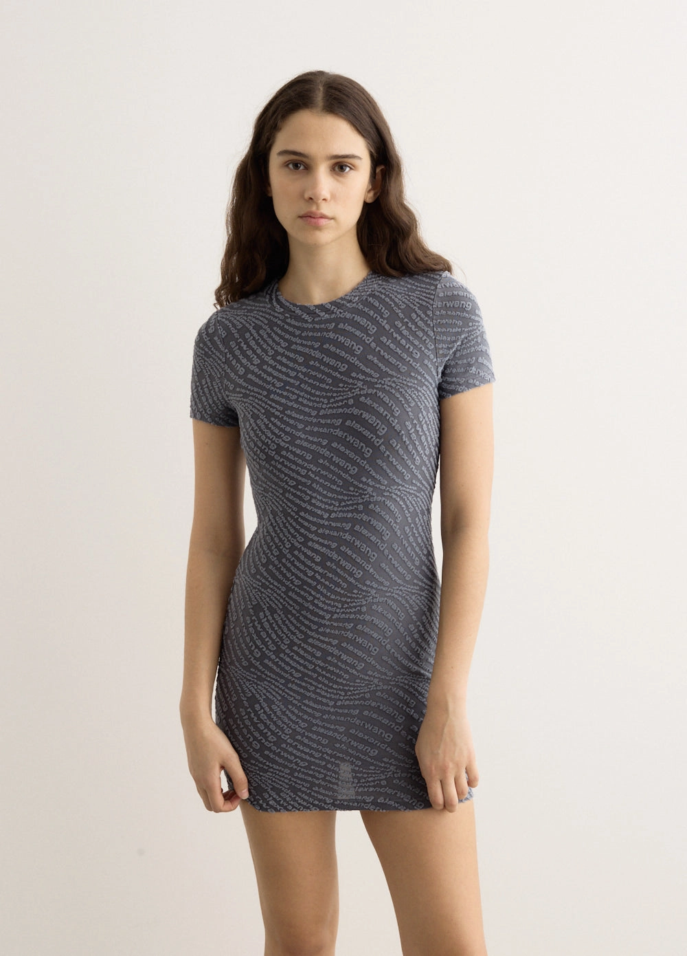 All Time Emerging-Brand Jacquard Logo Mini Dress