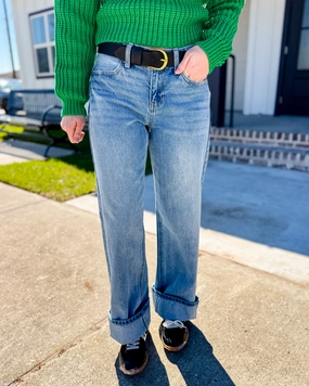 JBD Low Rise Relaxed Straight Leg Jean Morning Stroll Streetwear Fan Relaxed Style Neutral