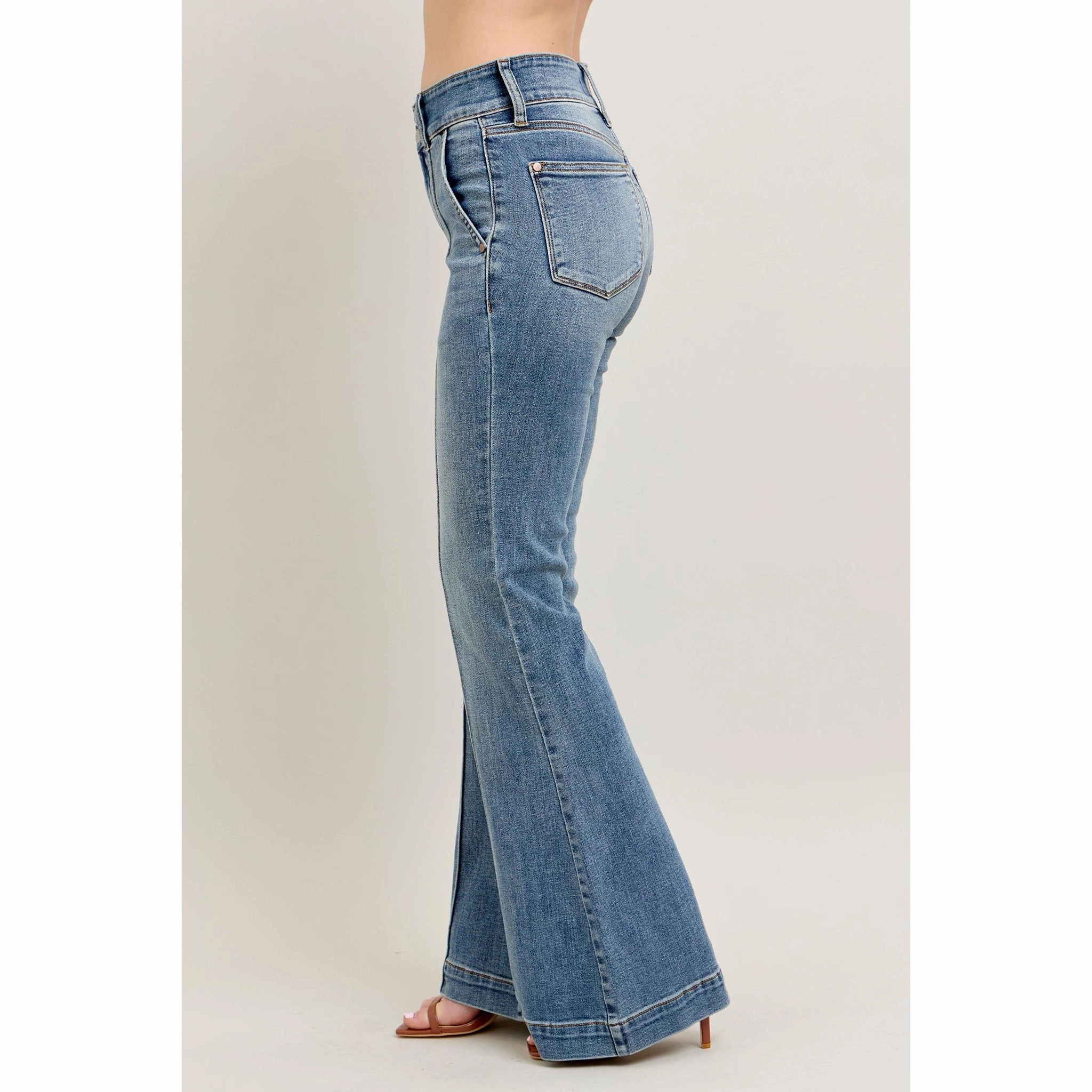 Layer game Judy Blue Women's High Waist Front Seam Trouser