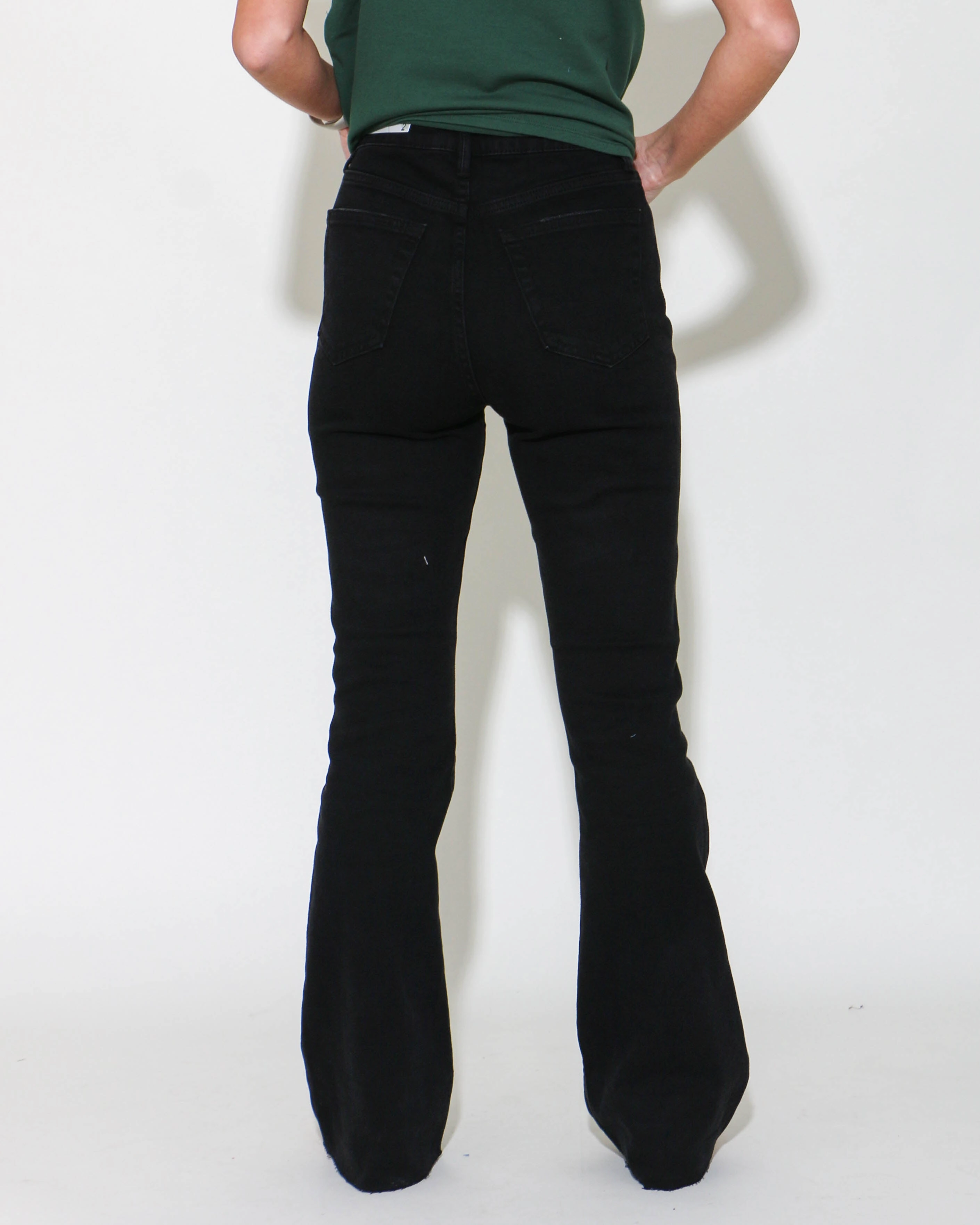 Just USA High Rise Vintage Skinny Flare Jeans Everyday Loose