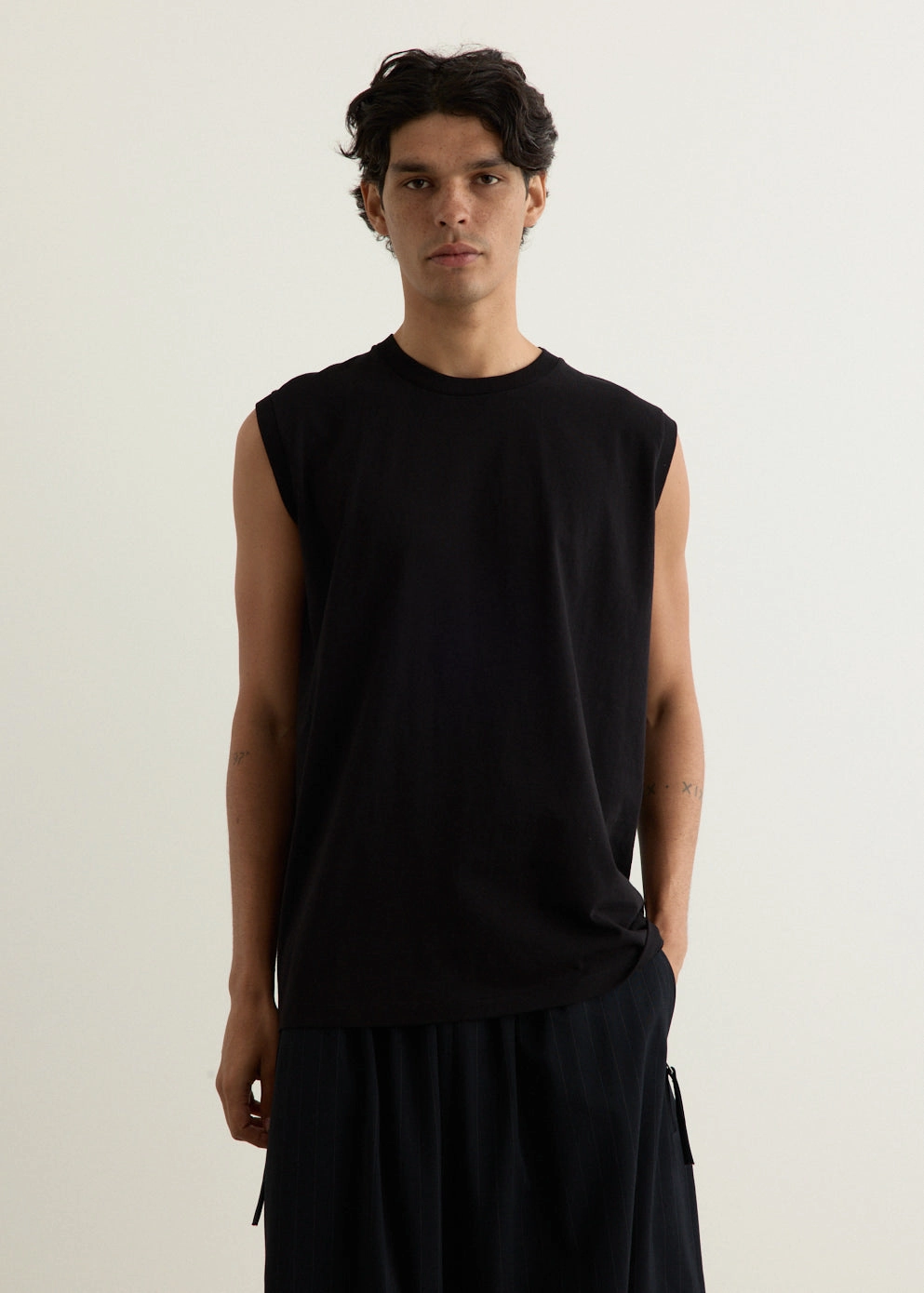 Cotton Jersey Sleeveless T-Shirt homecoming Urban Fashion Look