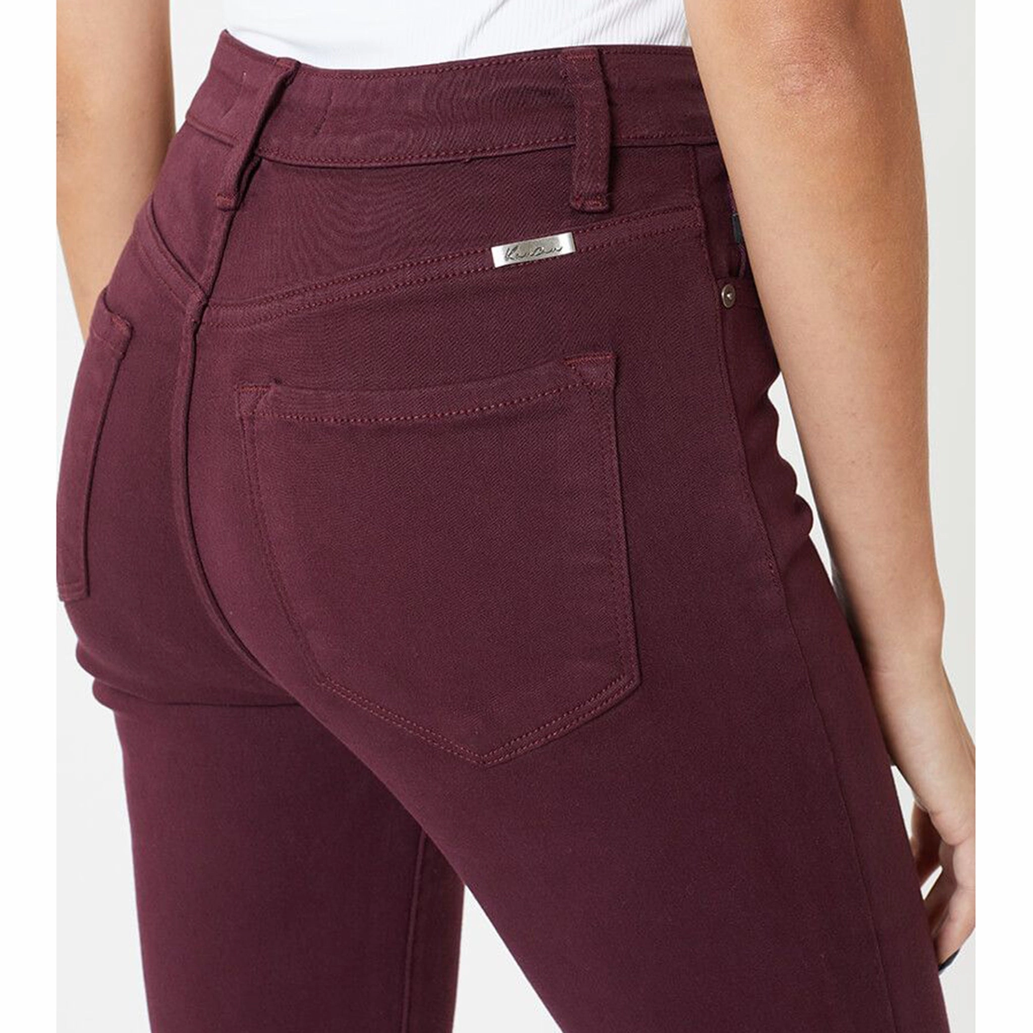 Casual Style Comfy Design Style KanCan Burgundy High Rise Skinny Jean
