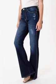 Lightweight Earthy Nature Lover KanCan Dark High Rise Flare