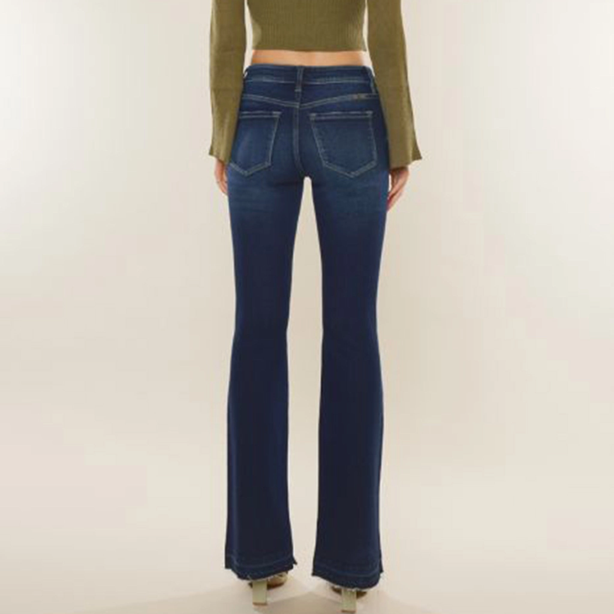 Kancan Lurice Mid Rise Flare Fashion Uniform Urban Look