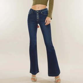 Kancan Lurice Mid Rise Flare Weekend Warrior Creative Look Modern