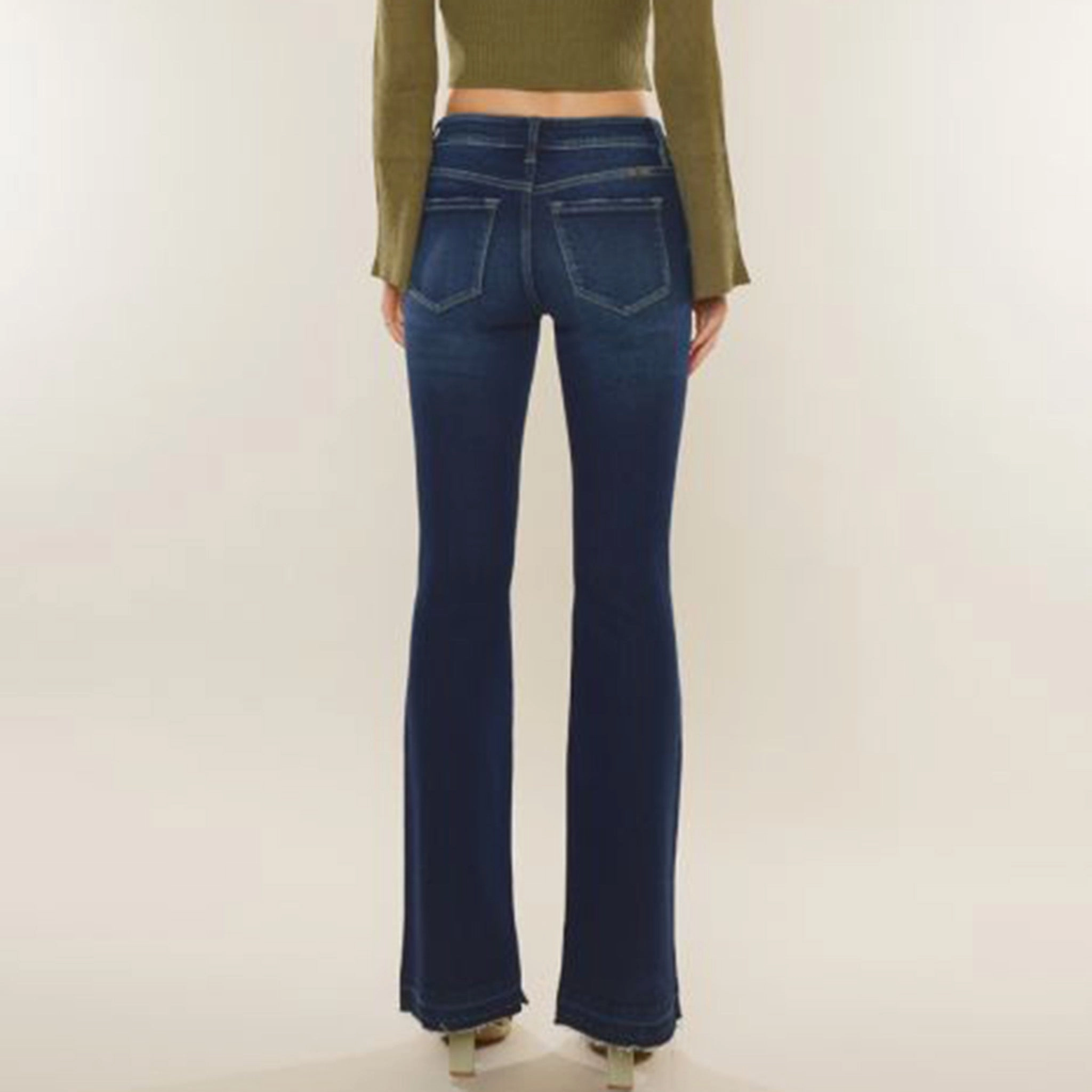 Kancan Lurice Mid Rise Flare Urban Style Quick Dry Technology