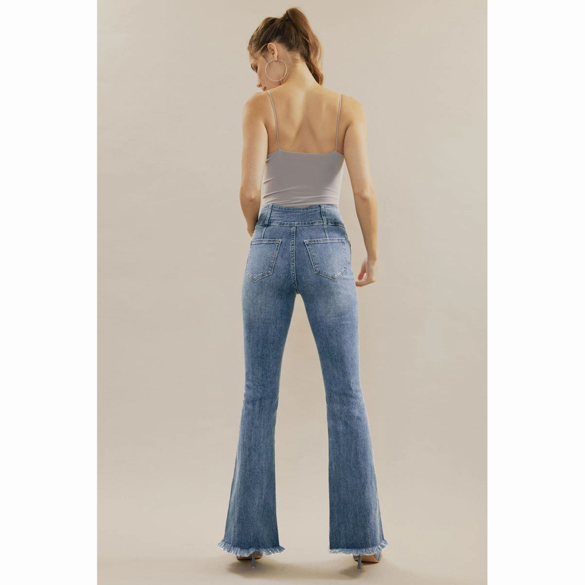 Closet Classic Kancan Miranda Ultra High Rise Flare Jeans
