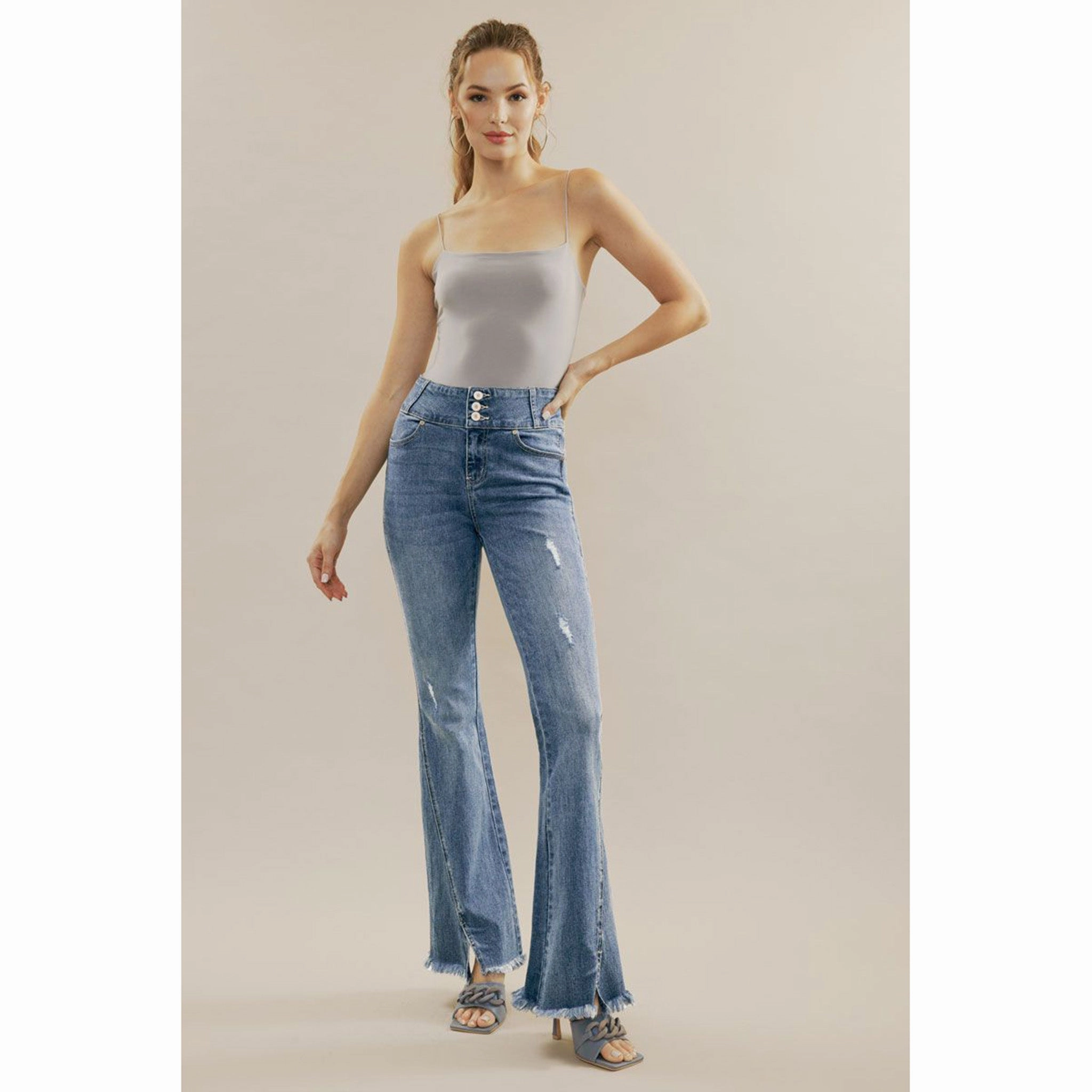 True Comfort Kancan Miranda Ultra High Rise Flare Jeans