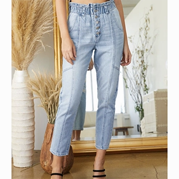 KanCan Paper Bag Mom Jeans Fashion Lover Classic Wear Modern Minimalist Go-To Choice