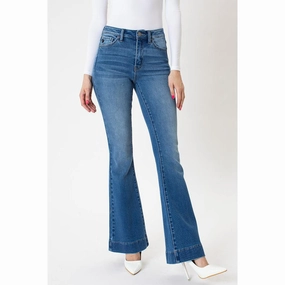 Brushed Interior Easy Layering KanCan Roxanne High Rise Trouser