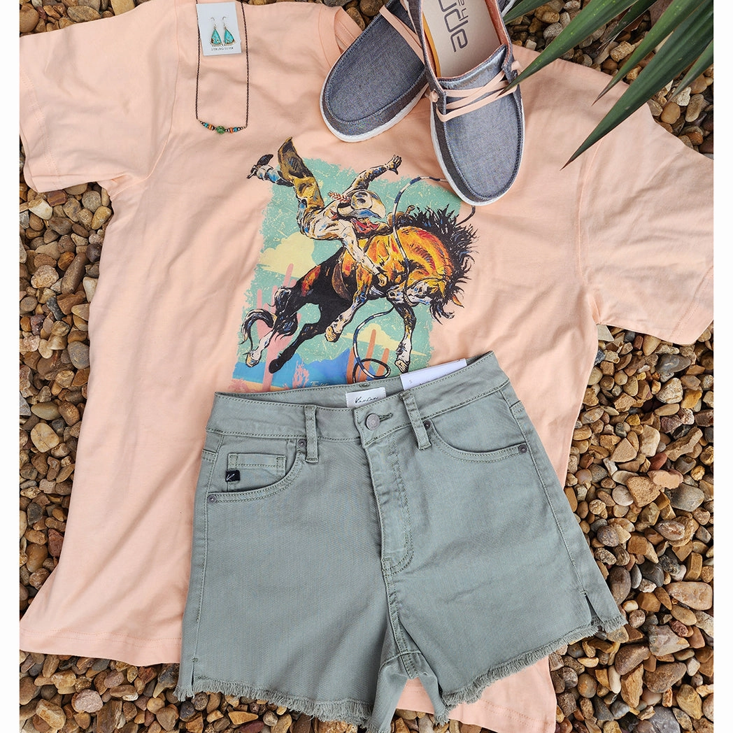 Perfect Length Design KanCan Women's Olive Shorts