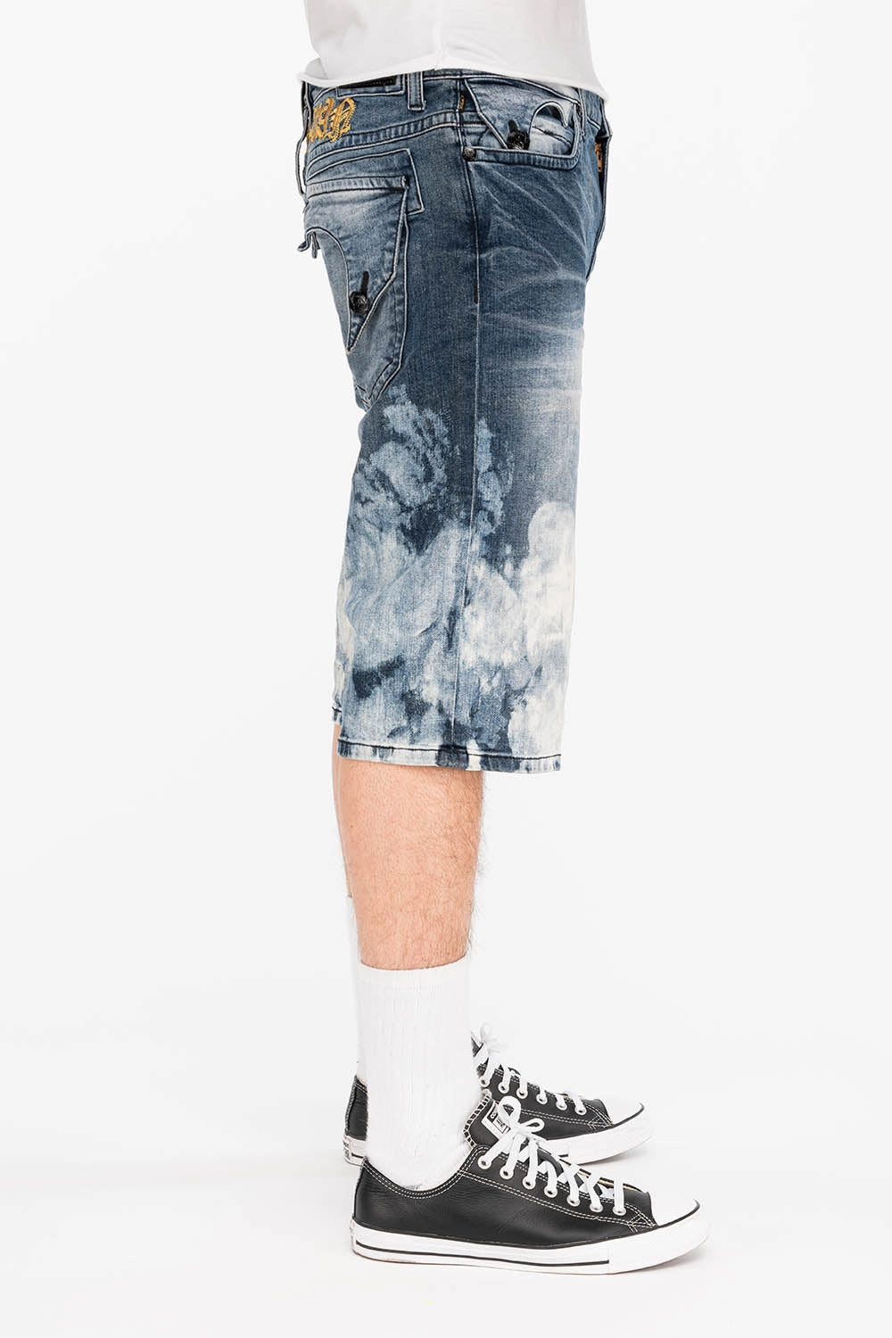 Organic Cotton Casual Option KILLER FLAP SHORTS IN CLOUD BLUE