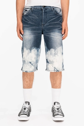 KILLER FLAP SHORTS IN CLOUD BLUE Cropped length