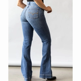 Kimes Ranch Women's Jennifer Mid Wash High Rise Jeans Active Ready