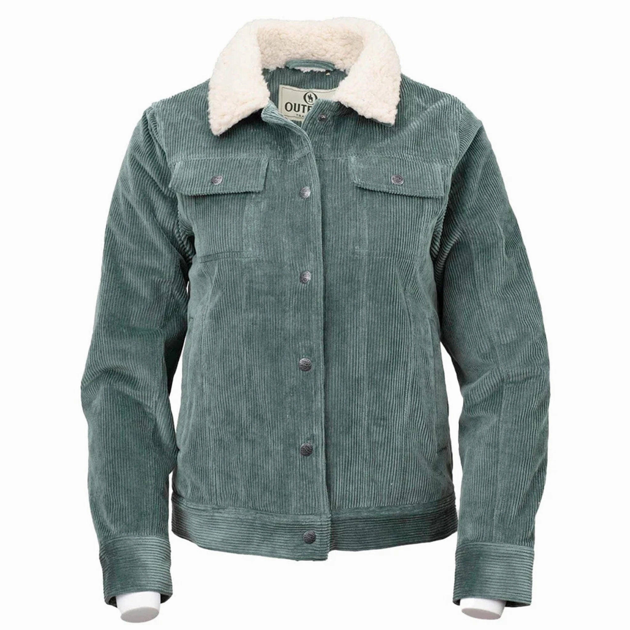 Outback Sage Corduroy Berber Jacket Changeable Style