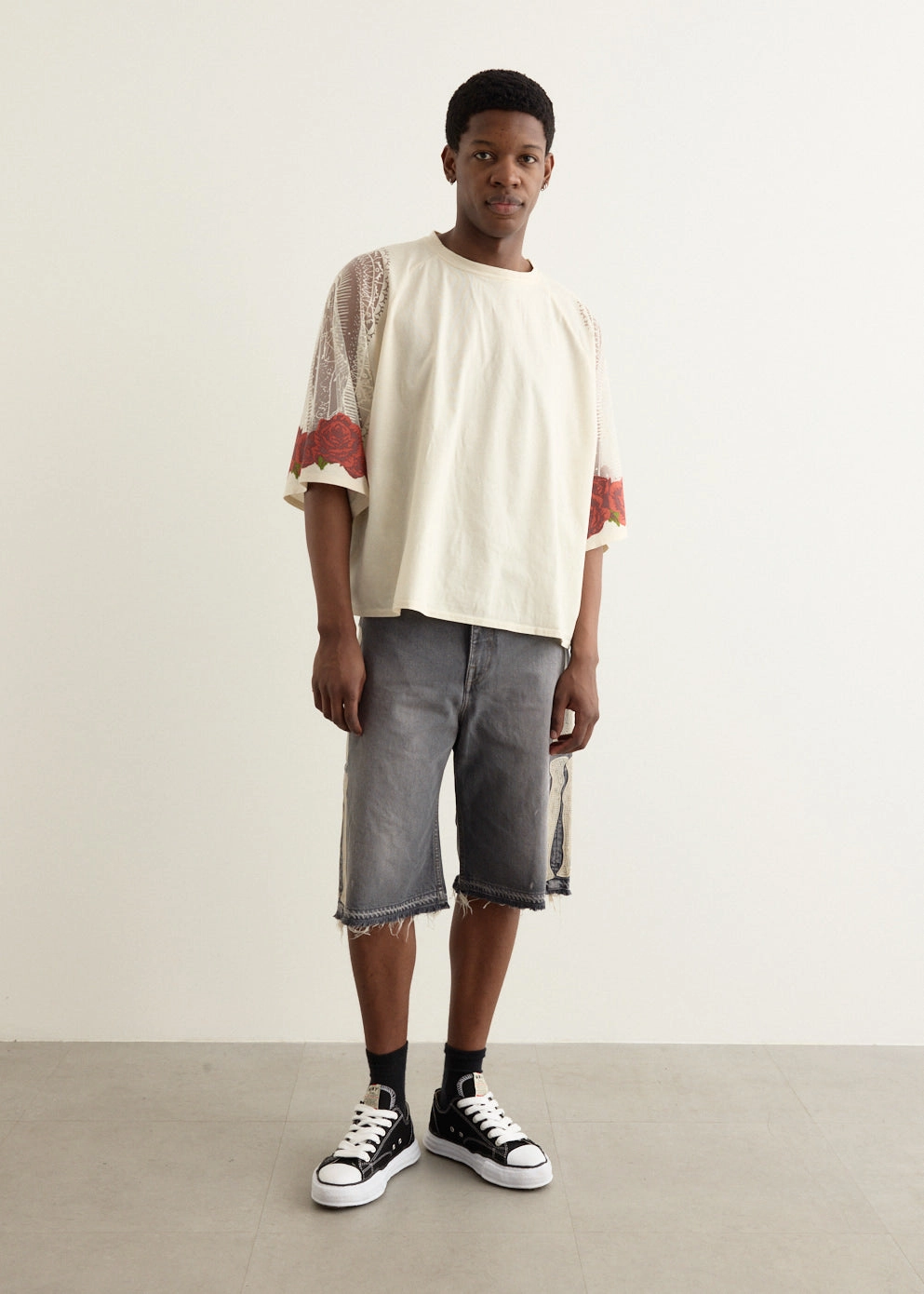 14oz Black Denim 5P Shorts (BONE) Sport Ready Fit