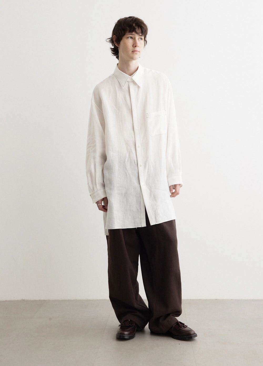 Layered Collar Shirt Structured Collar Sustainable production