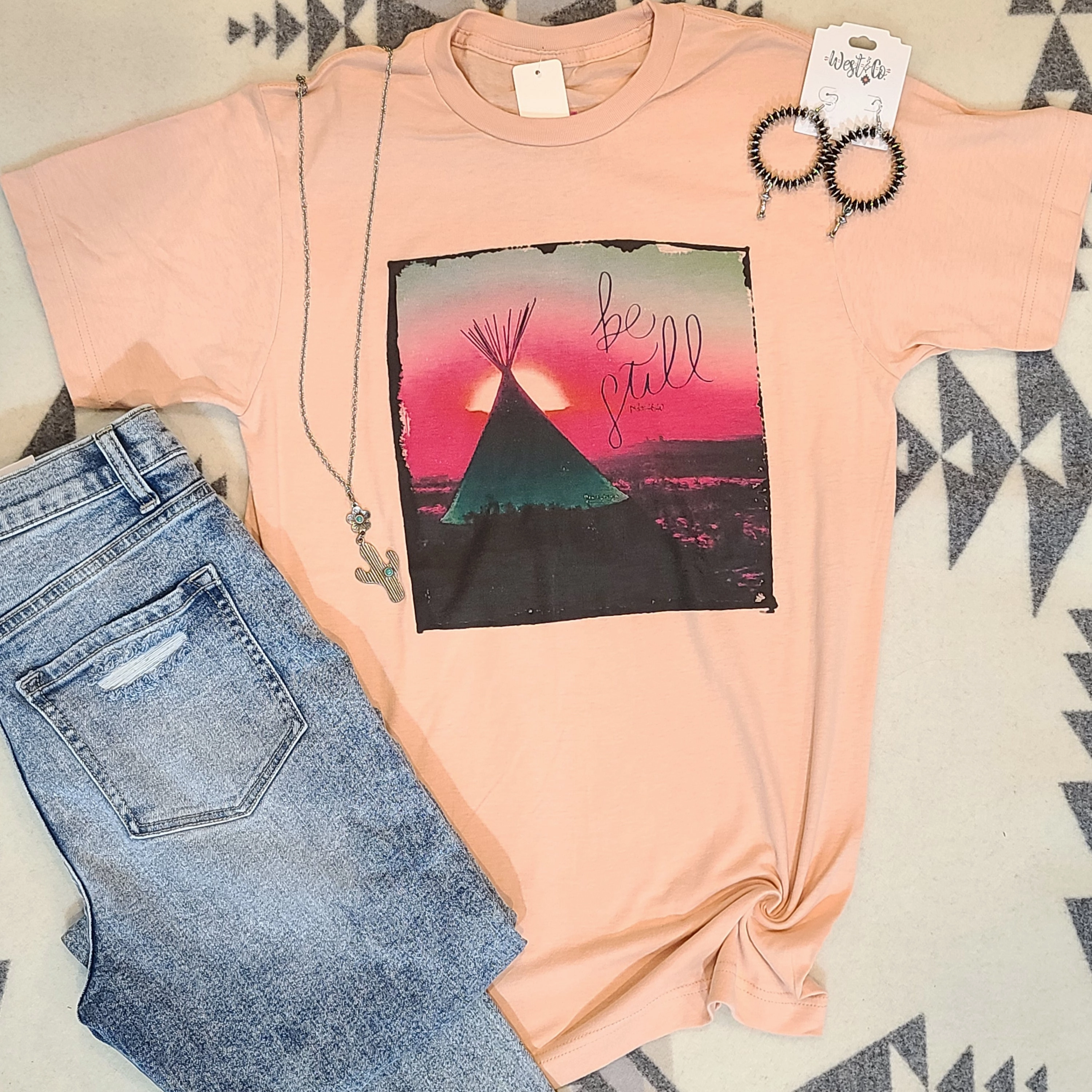 Teepee Be Still Tee FadeResistantTechnology Stylish Hoodie