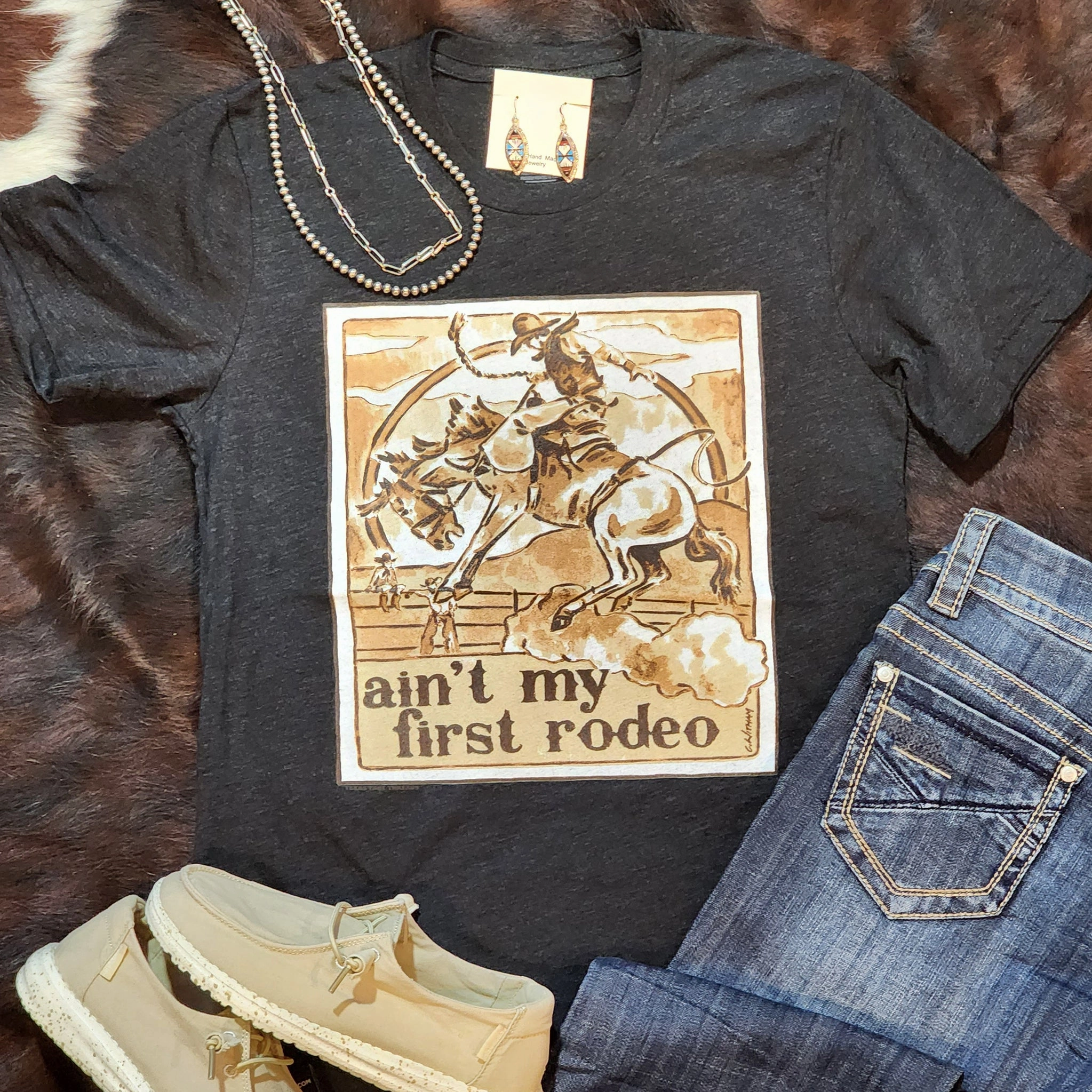 Tunic top Ain't My First Rodeo Tee