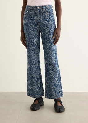Season Ready Tapestry Denim Betzy Cropped Jeans